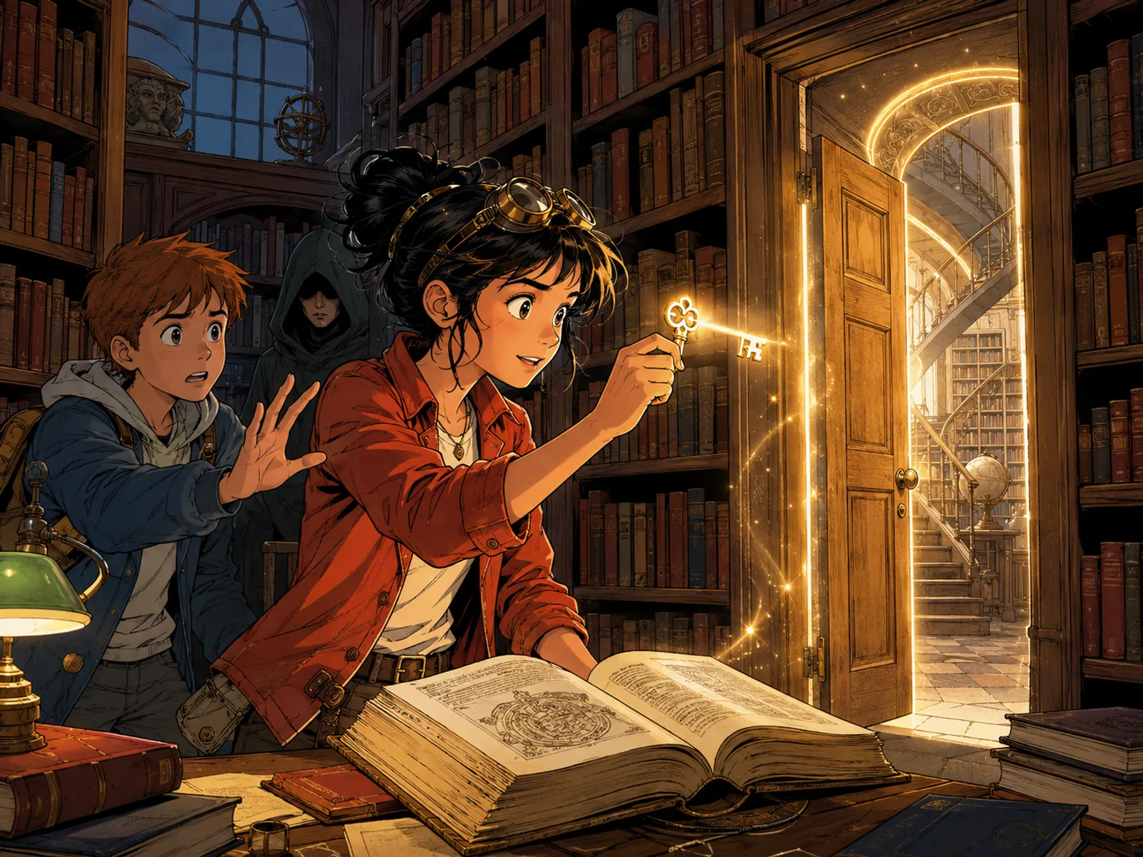 Exemple visuel du style Franco-belge classique pour une scene de BD
