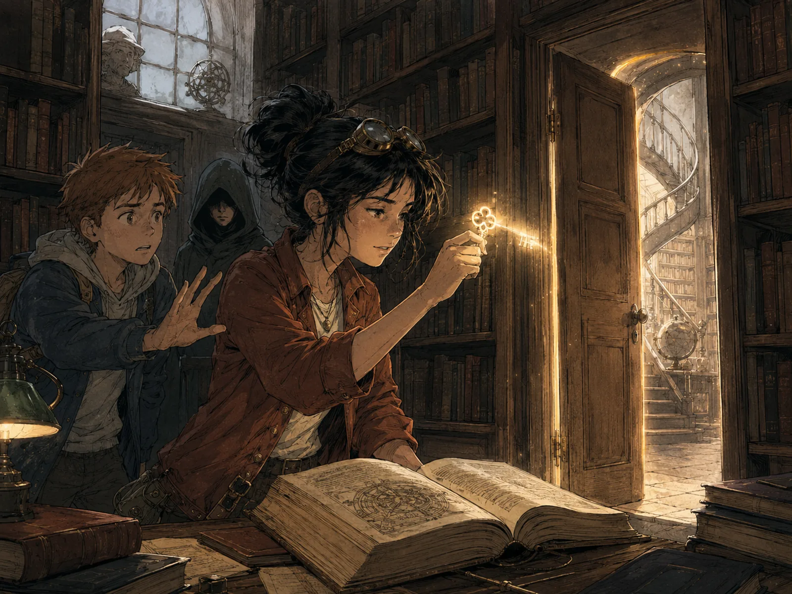 Exemple visuel du style Roman graphique européen pour une scene de BD